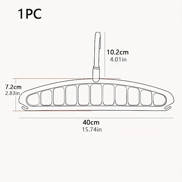 Ruimtebesparende Kledinghanger